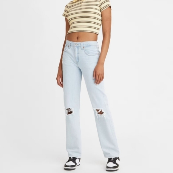 Levi's Low Pro Straight A09640011 Light Wash Jeans NWT size 30 - Picture 1 of 15